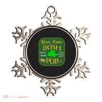 Personalize Irish Pub St Patricks Day Custom Ornament thumb 0