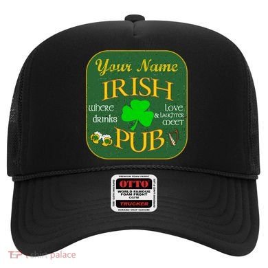 Personalize Irish Pub St Patricks Day Custom Hat