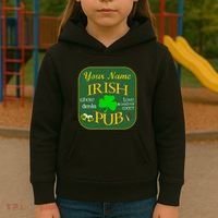 Personalize Irish Pub St Patricks Day Custom Kids Hoodie thumb 3