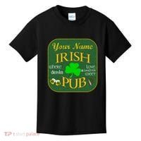 Personalize Irish Pub St Patricks Day Custom Kids T-Shirt thumb 0