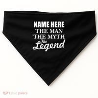 Personalize Name The Man Myth Legend Custom USA-Made Doggie Bandana thumb 0