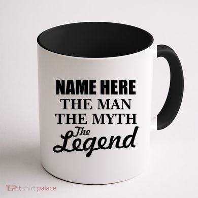 Personalize Name The Man Myth Legend Custom Coffee Mug back