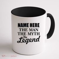 Personalize Name The Man Myth Legend Custom Coffee Mug thumb 1