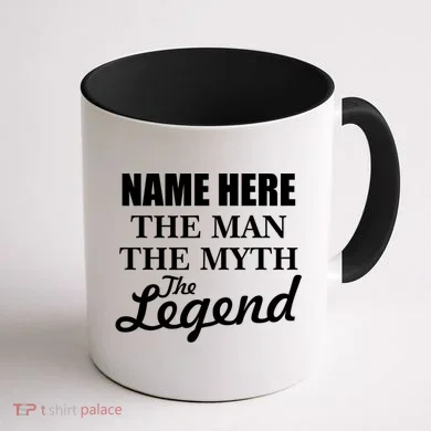 Personalize Name The Man Myth Legend Custom Coffee Mug back
