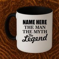 Personalize Name The Man Myth Legend Custom Coffee Mug thumb 2