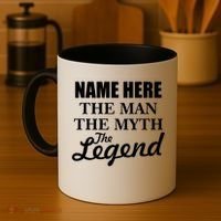 Personalize Name The Man Myth Legend Custom Coffee Mug thumb 4