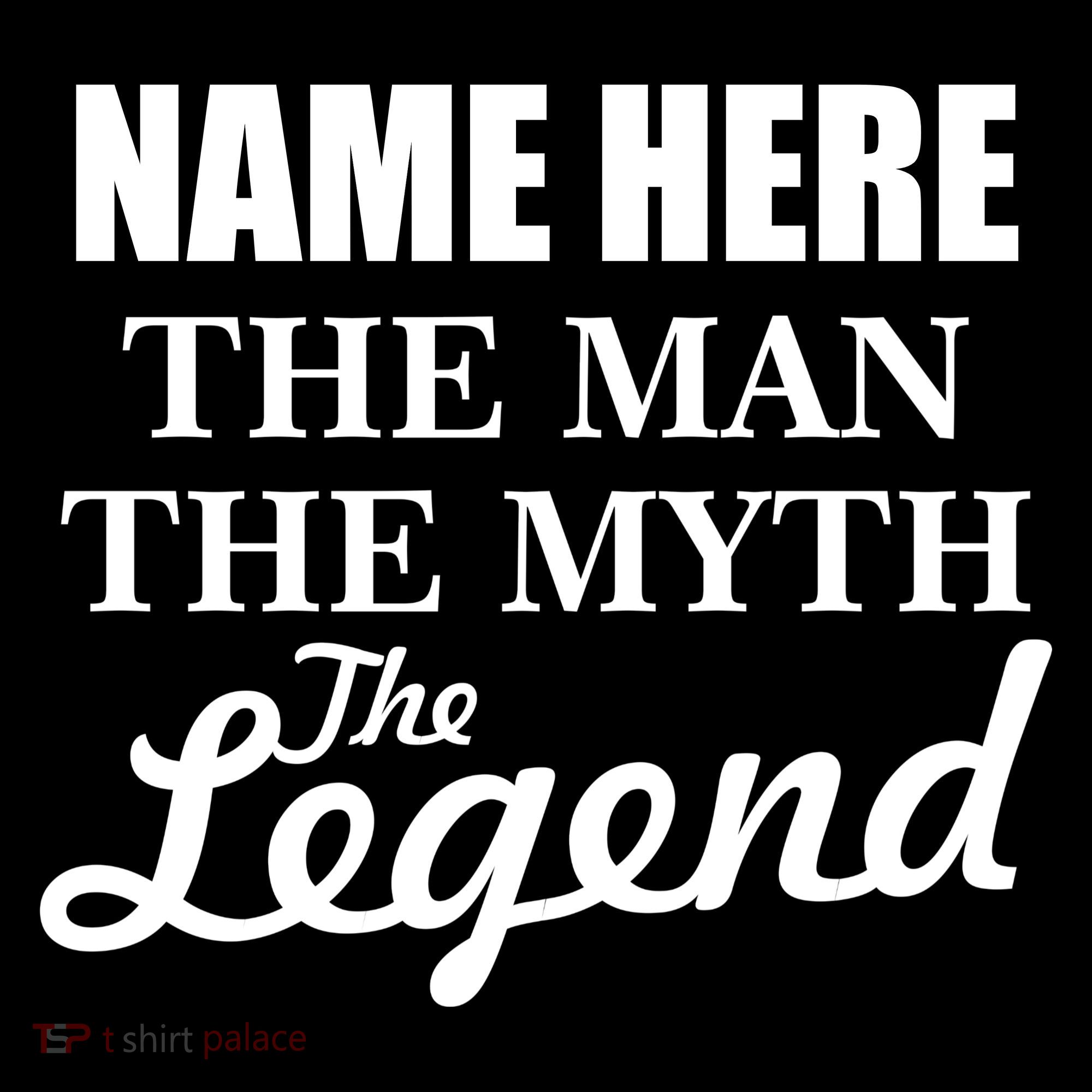 Personalize Name The Man Myth Legend Custom Mousepad