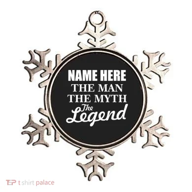 Personalize Name The Man Myth Legend Custom Ornament