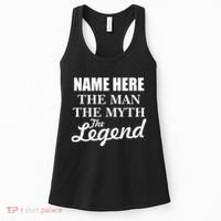 Personalize Name The Man Myth Legend Custom Women's Tank Top thumb 0