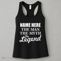 Personalize Name The Man Myth Legend Custom Women's Tank Top thumb 3