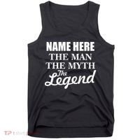 Personalize Name The Man Myth Legend Custom Tank Top thumb 0