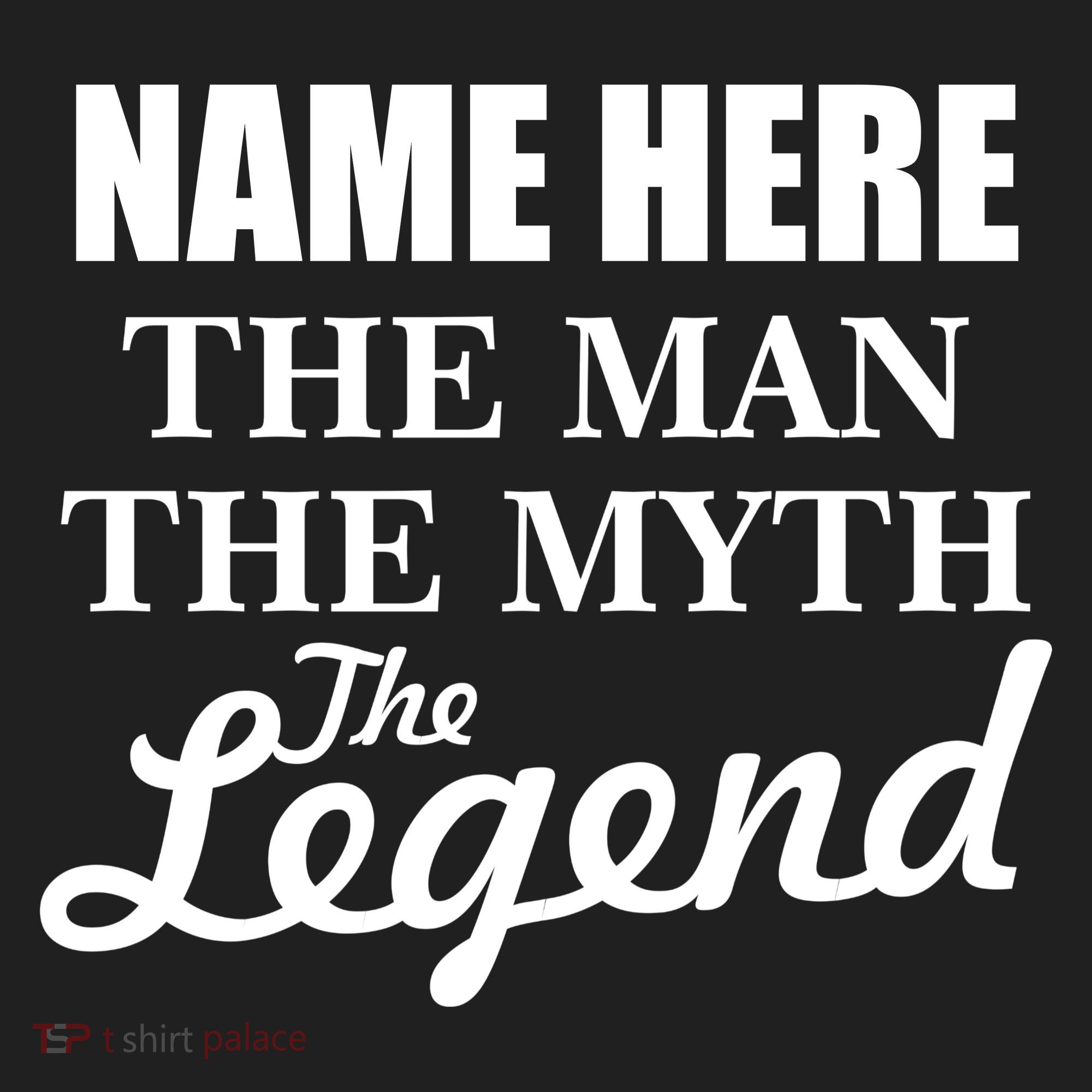 Personalize Name The Man Myth Legend Custom Golf Towel