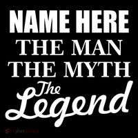 Personalize Name The Man Myth Legend Custom Visor thumb 3