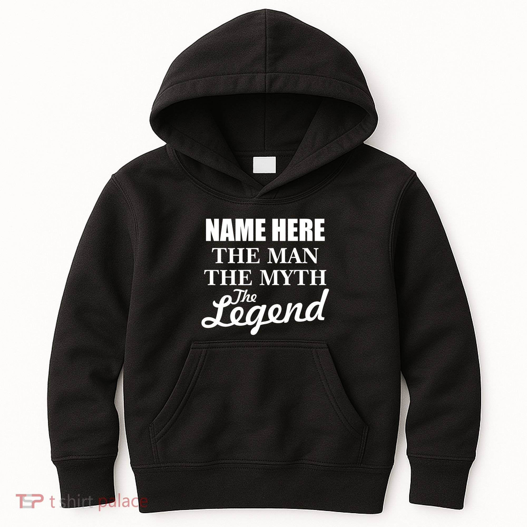 Personalize Name The Man Myth Legend Custom Kids Hoodie