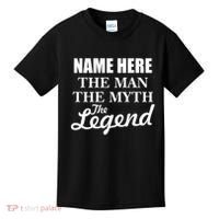 Personalize Name The Man Myth Legend Custom Kids T-Shirt thumb 0