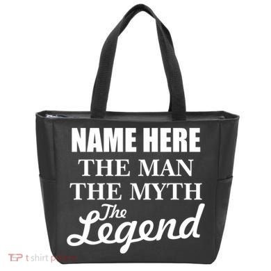 Personalize Name The Man Myth Legend Custom Tote Bag