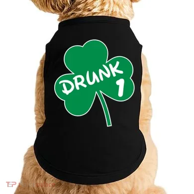 Personalize St Patricks Day Matching Custom Drunk Doggie Tank