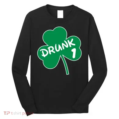 Personalize St Patricks Day Matching Custom Drunk Long Sleeve Shirt
