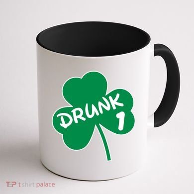 Personalize St Patricks Day Matching Custom Drunk Coffee Mug back