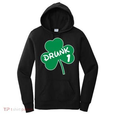 Personalize St Patricks Day Matching Custom Drunk Women's Hoodie
