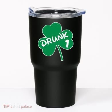 Personalize St Patricks Day Matching Custom Drunk Tumbler