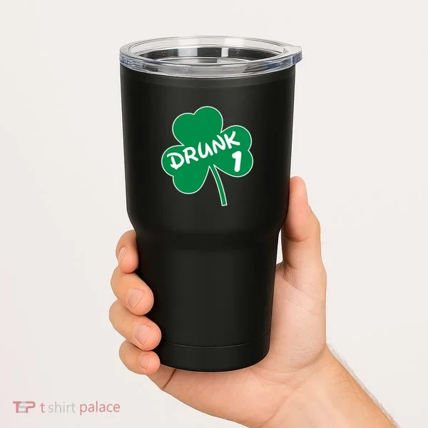Personalize St Patricks Day Matching Custom Drunk Tumbler