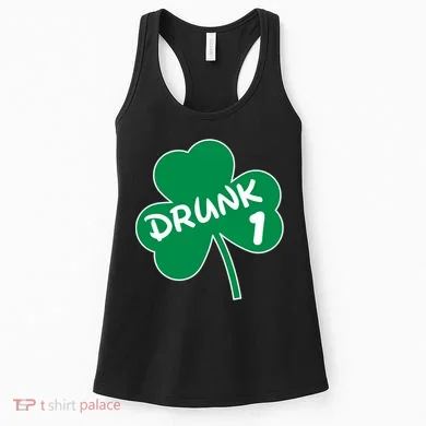 Personalize St Patricks Day Matching Custom Drunk Women's Tank Top