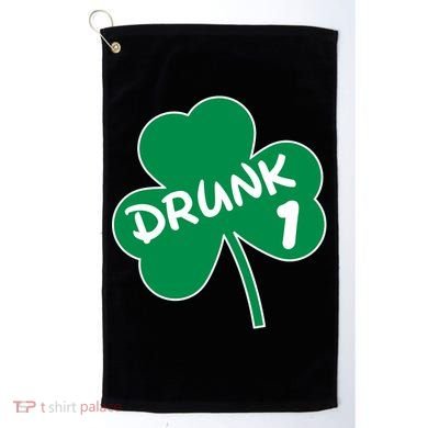 Personalize St Patricks Day Matching Custom Drunk Golf Towel