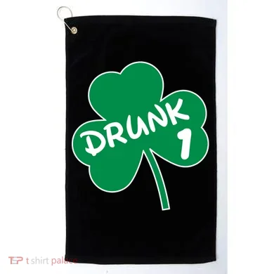 Personalize St Patricks Day Matching Custom Drunk Golf Towel
