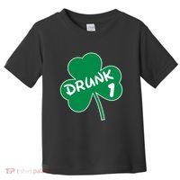 Personalize St Patricks Day Matching Custom Drunk Toddler T-Shirt thumb 0