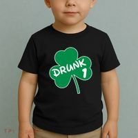Personalize St Patricks Day Matching Custom Drunk Toddler T-Shirt thumb 2