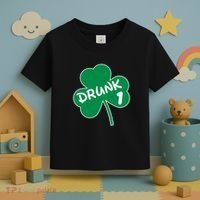 Personalize St Patricks Day Matching Custom Drunk Toddler T-Shirt thumb 3