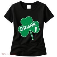 Personalize St Patricks Day Matching Custom Drunk Women's T-Shirt thumb 0