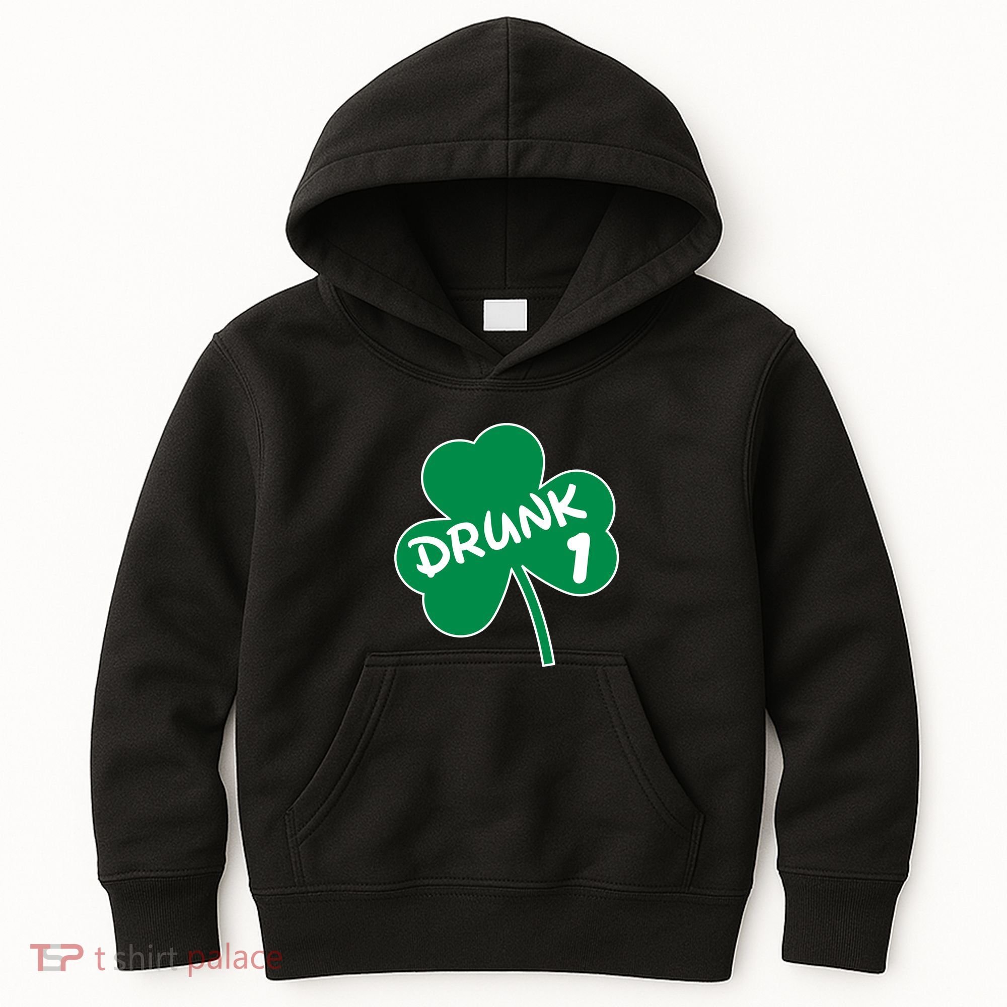 Personalize St Patricks Day Matching Custom Drunk Kids Hoodie