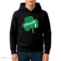 Personalize St Patricks Day Matching Custom Drunk Kids Hoodie thumb 4