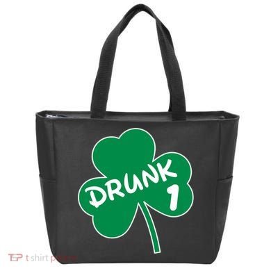 Personalize St Patricks Day Matching Custom Drunk Tote Bag