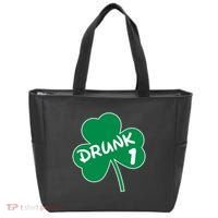 Personalize St Patricks Day Matching Custom Drunk Tote Bag thumb 0