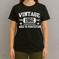 Personalize Vintage Birthday Age To Perfection Custom Year T-Shirt thumb 4