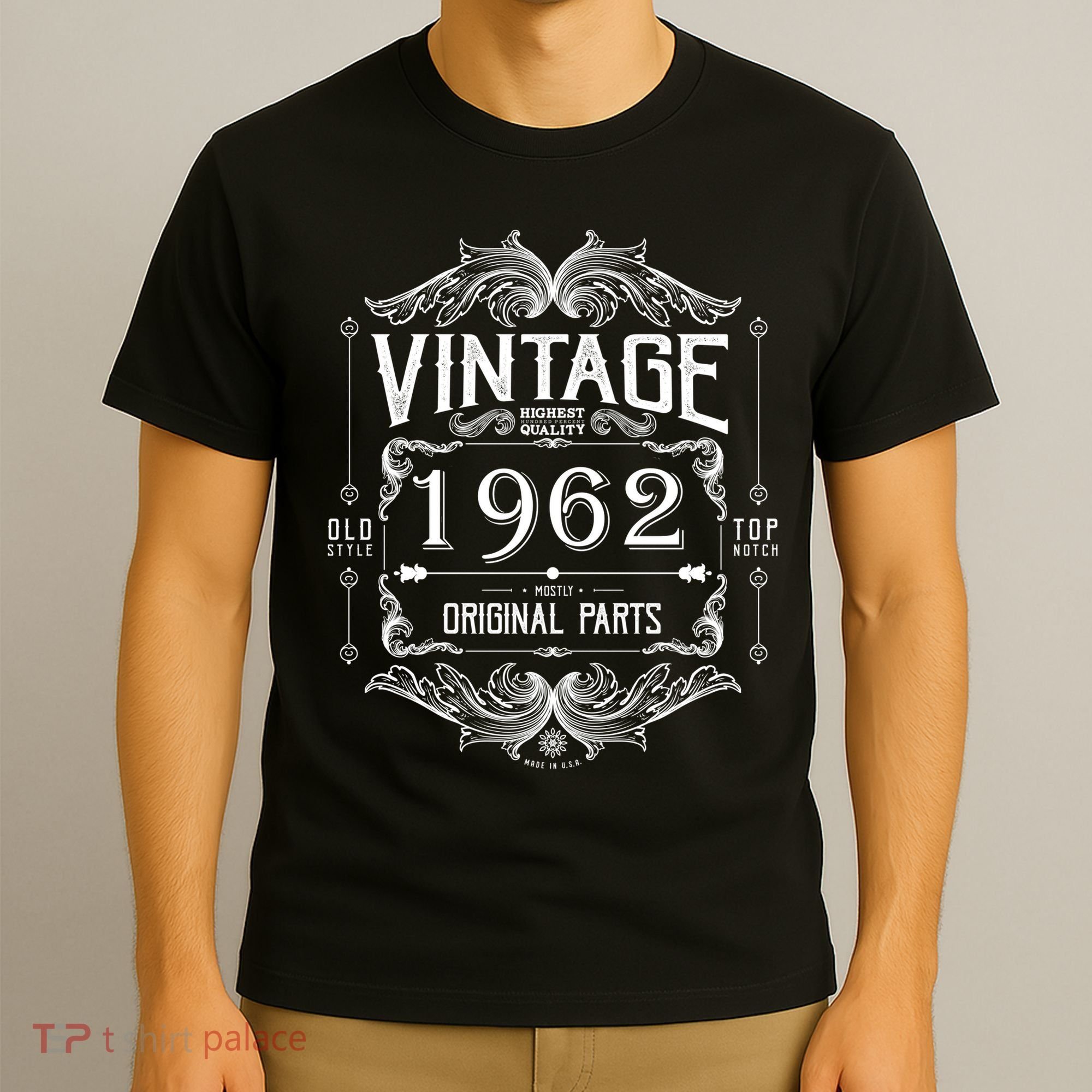 Personalize Vintage Birthday Custom Year Original Parts T-Shirt