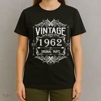 Personalize Vintage Birthday Custom Year Original Parts T-Shirt thumb 4