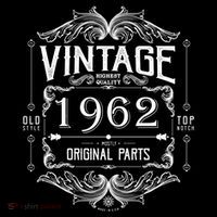 Personalize Vintage Birthday Custom Year Original Parts T-Shirt thumb 7
