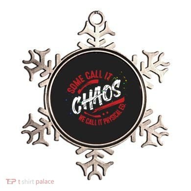P E School Gift Physical Education Teacher Gift Chaos Gift Ornament