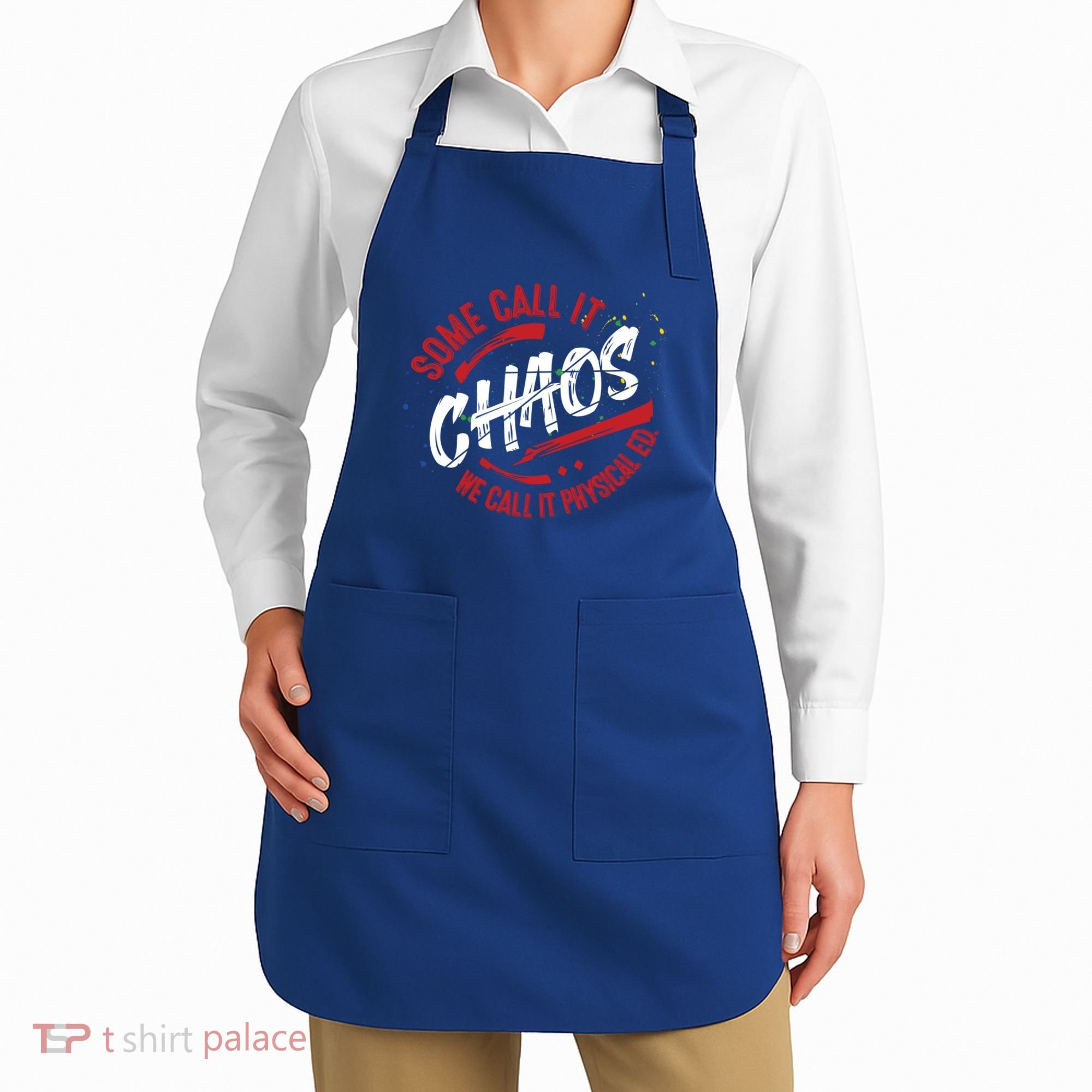 P E School Gift Physical Education Teacher Gift Chaos Gift Apron