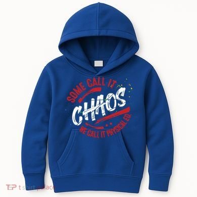 P E School Gift Physical Education Teacher Gift Chaos Gift Kids Hoodie