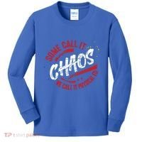 P E School Gift Physical Education Teacher Gift Chaos Gift Kids Long Sleeve Shirt thumb 0