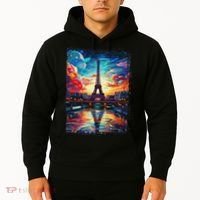Paris Eiffel Tower I Love Paris Souvenir France Hoodie thumb 2