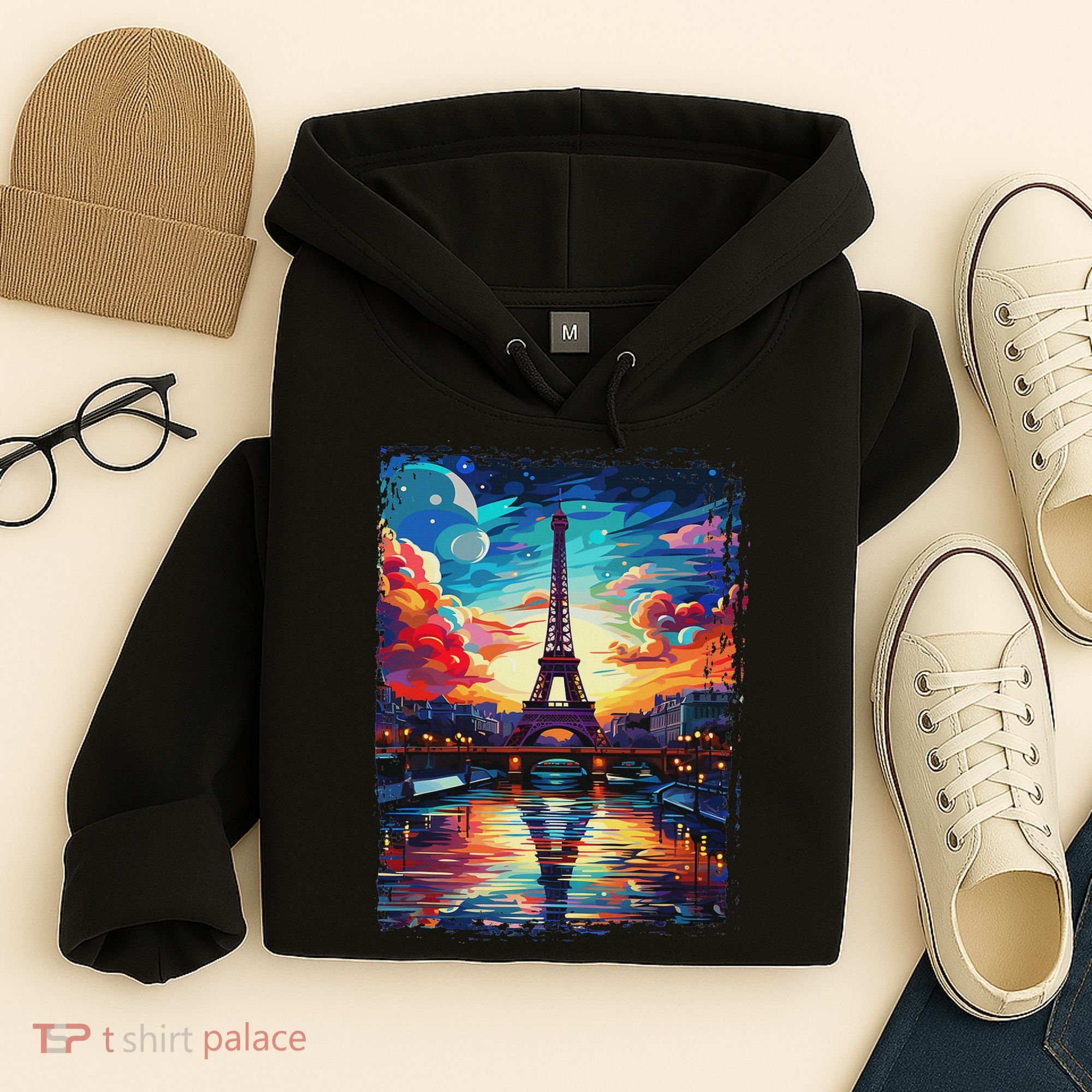 Paris Eiffel Tower I Love Paris Souvenir France Hoodie