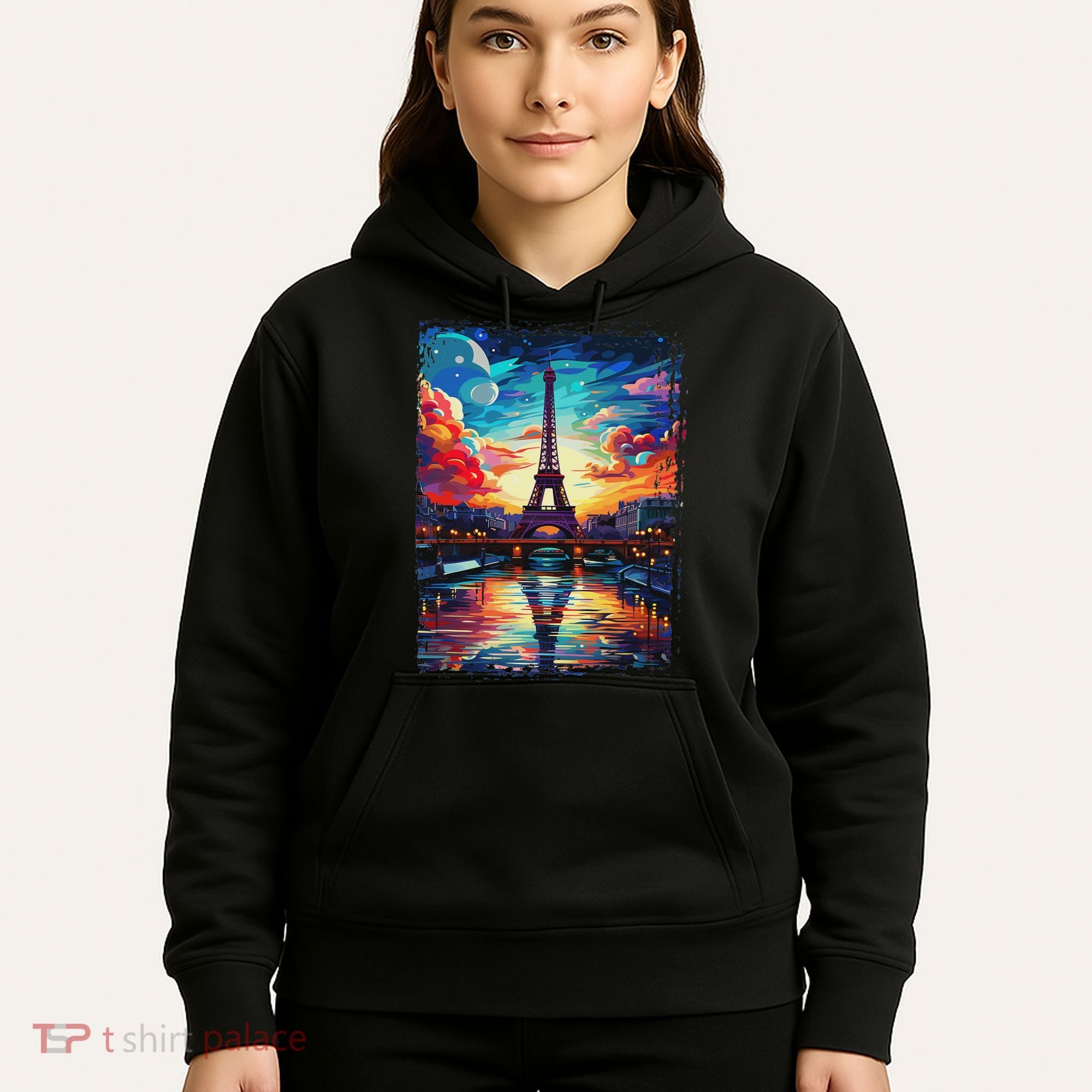Paris Eiffel Tower I Love Paris Souvenir France Hoodie