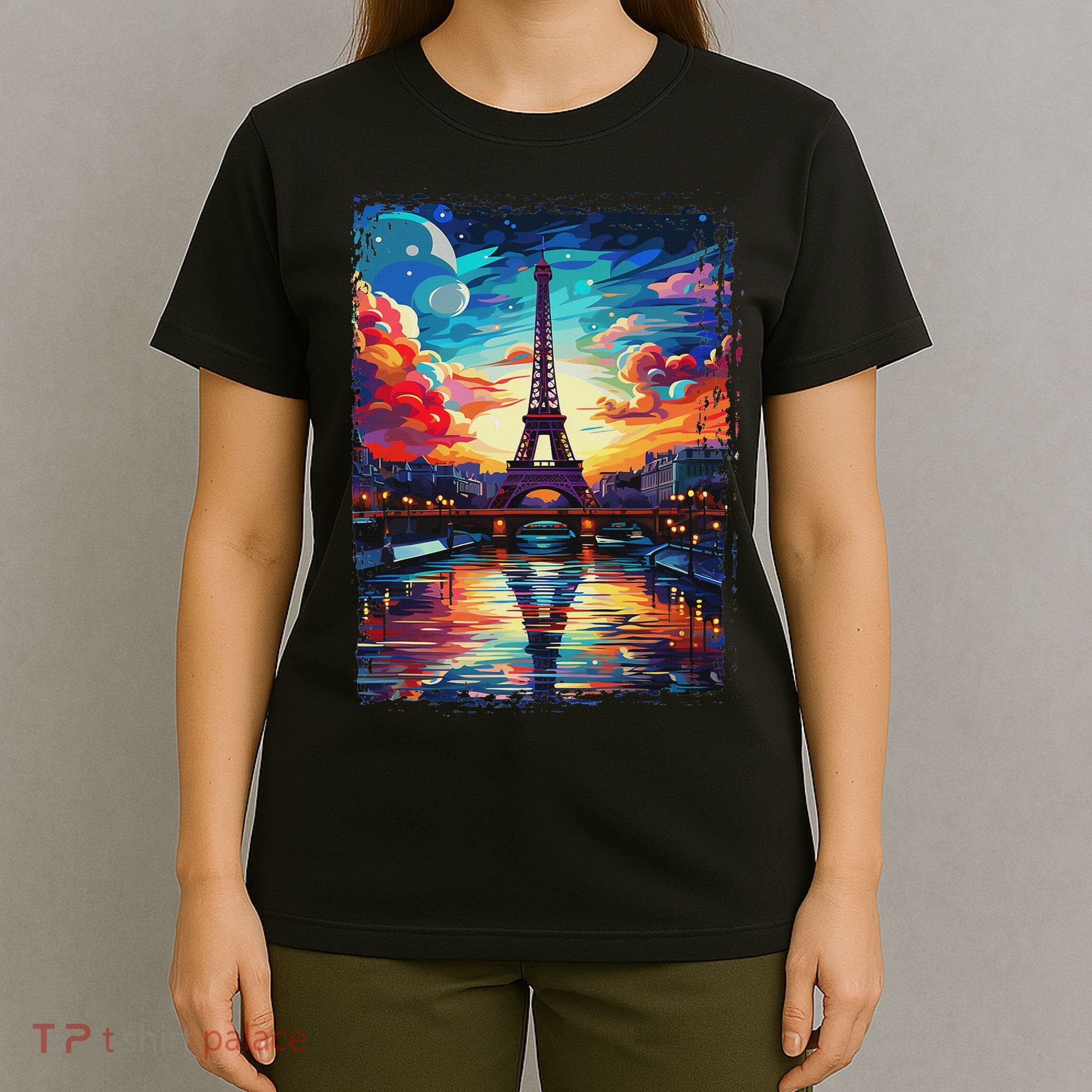 Paris Eiffel Tower I Love Paris Souvenir France T-Shirt