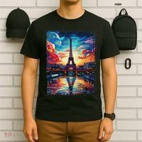 Paris Eiffel Tower I Love Paris Souvenir France T-Shirt thumb 6